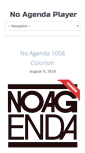 Mobile Screenshot of noagendaplayer.com